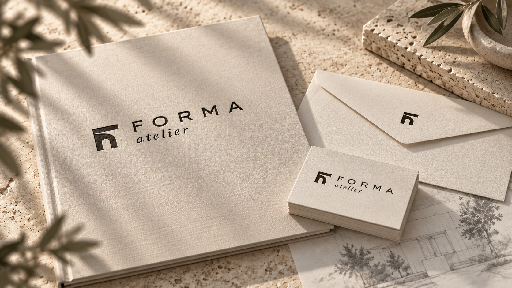 Визуализация фирменного стиля FORMA Atelier