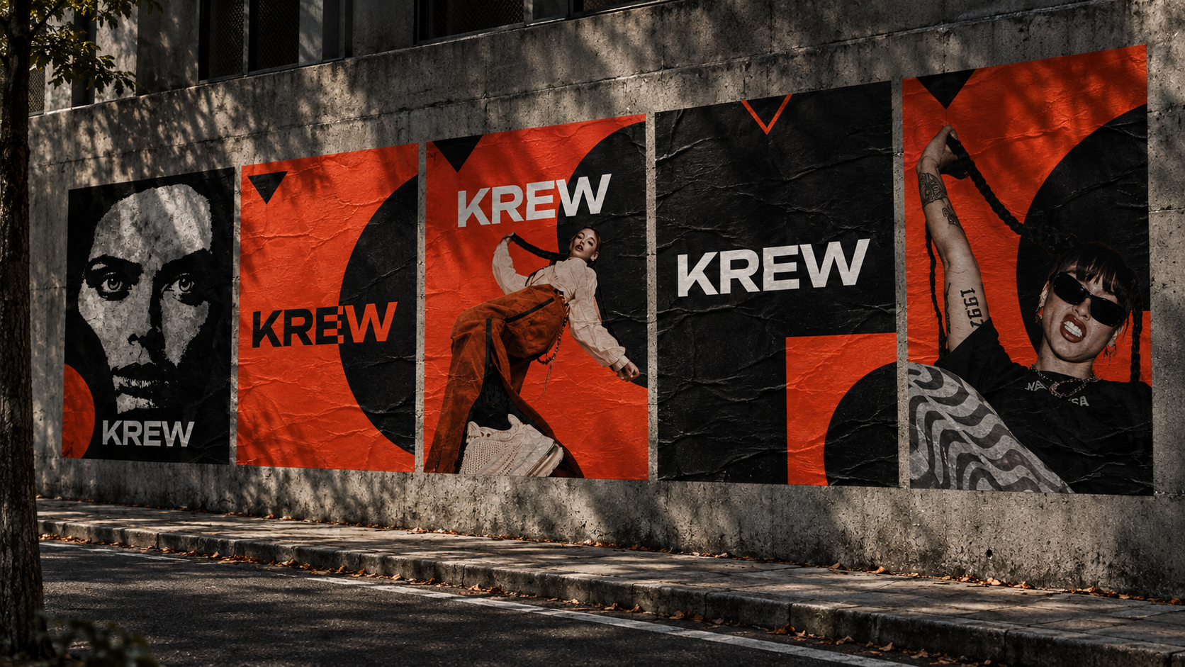 Финальная сцена: одежда и знак KREW