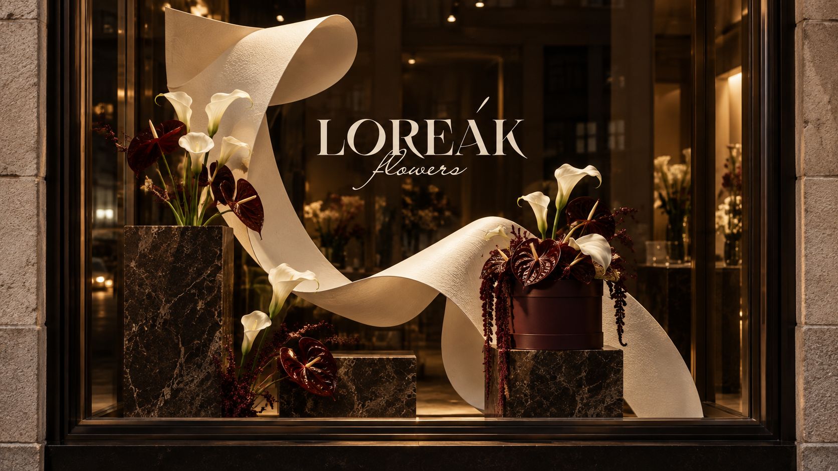 Визуализация фирменного стиля «LOREÁK Flowers»