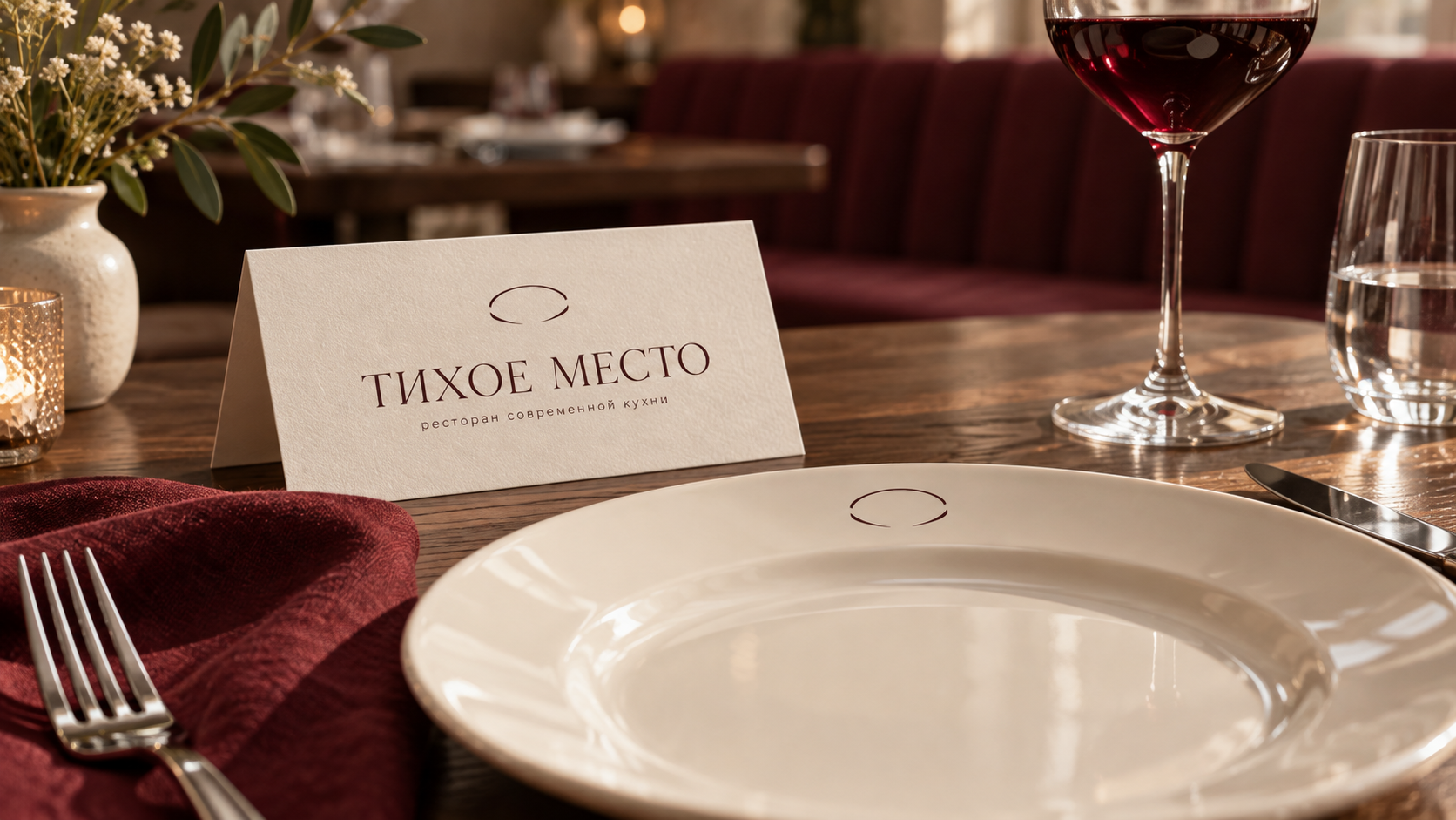 Визуализация фирменного стиля «Тихое место»